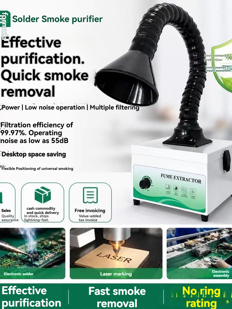 Industrial Laser Solder Iron - Penyerap Asap Solder Mini – Penyedot