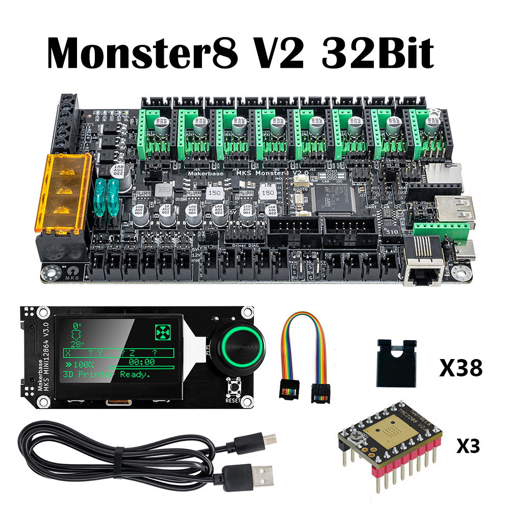 Laser Controller Board - Makerbase MKS Monster8 V2 32Bit 168Mhz