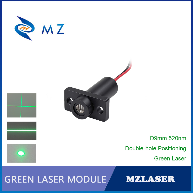 Industrial Laser Line Module - Modul Laser Titik/Garis/Silang Hijau Mini D9mm