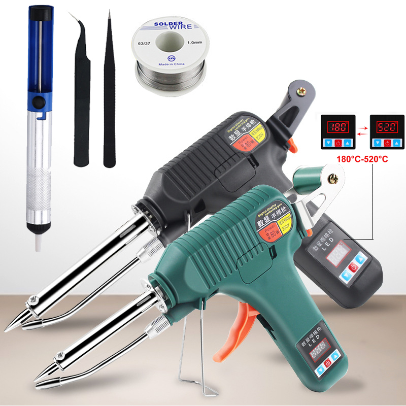 Industrial Laser Soldering Iron - Pistol Solder Digital 80W dengan Layar