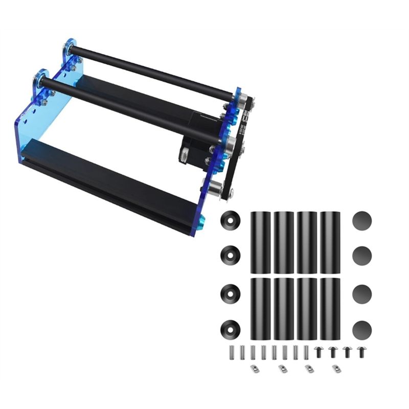 Rotary Axis Laser Engraver - B17C untuk Mengukir Objek Silinder Modul