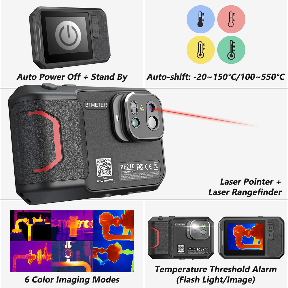 Industrial Handheld Laser - Panduan Kamera Termal 256x192 - Pencitra