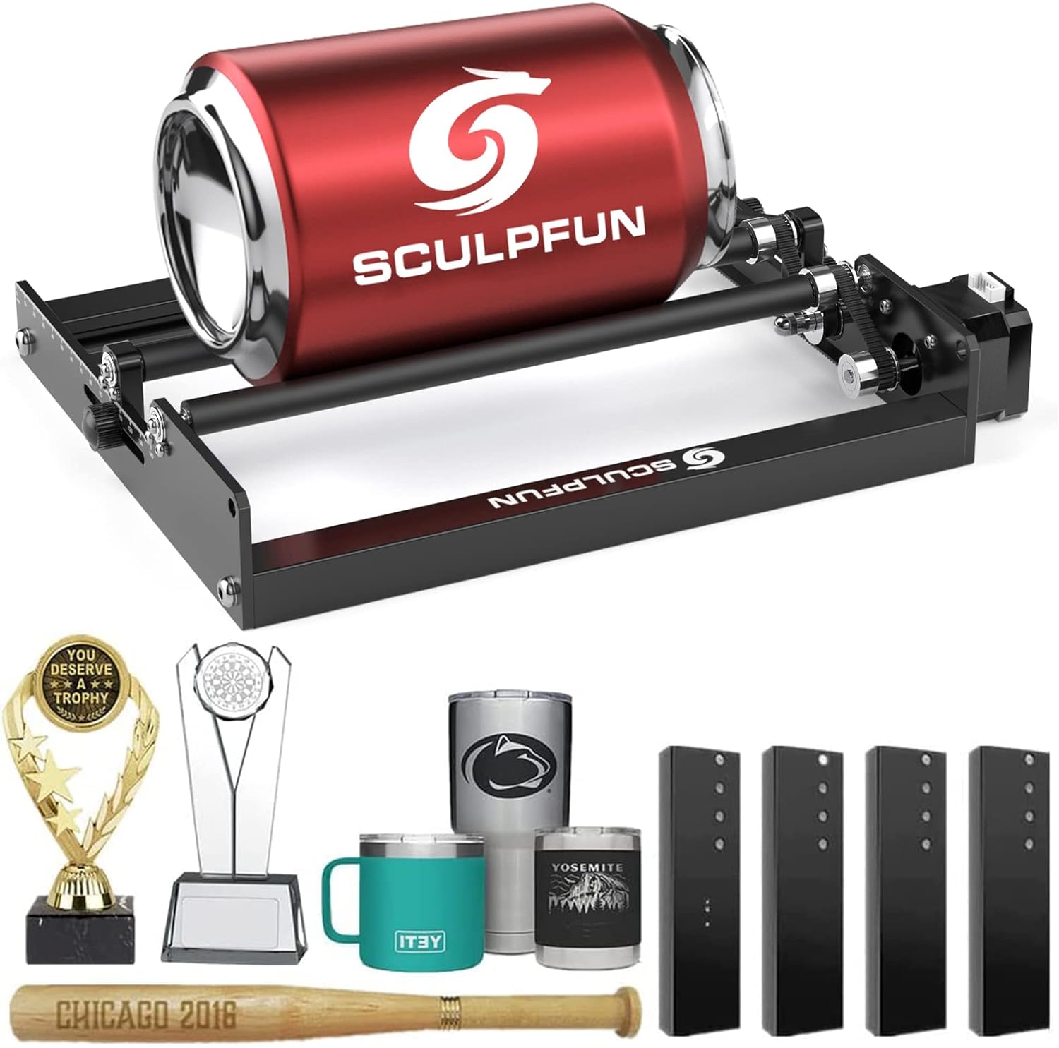 SCULPFUN Laser Rotary Roller P - Rotary Axis Laser Engraver ulasan dan harga