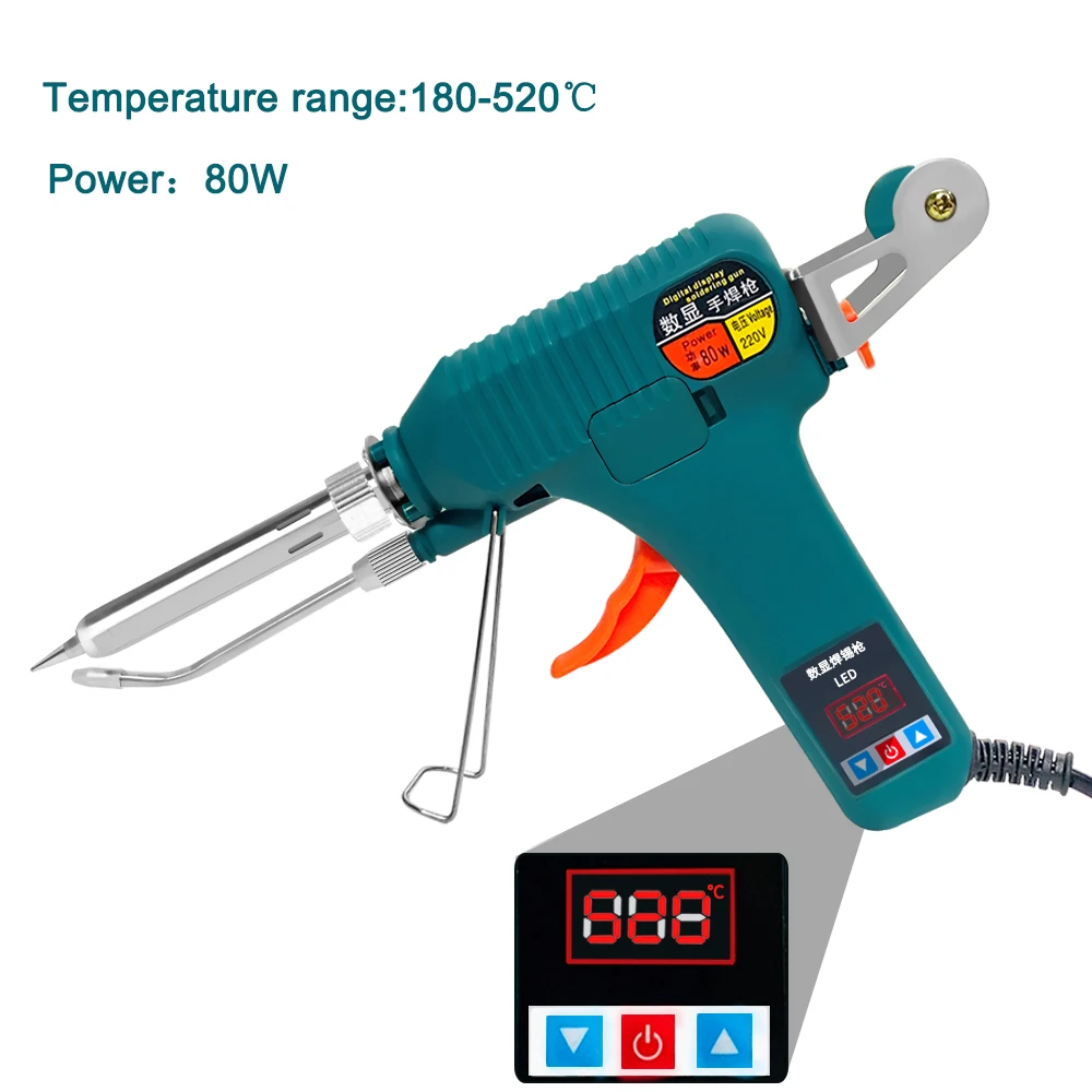 Pistol Solder Digital 80W deng - Industrial Laser Soldering Iron ulasan dan harga